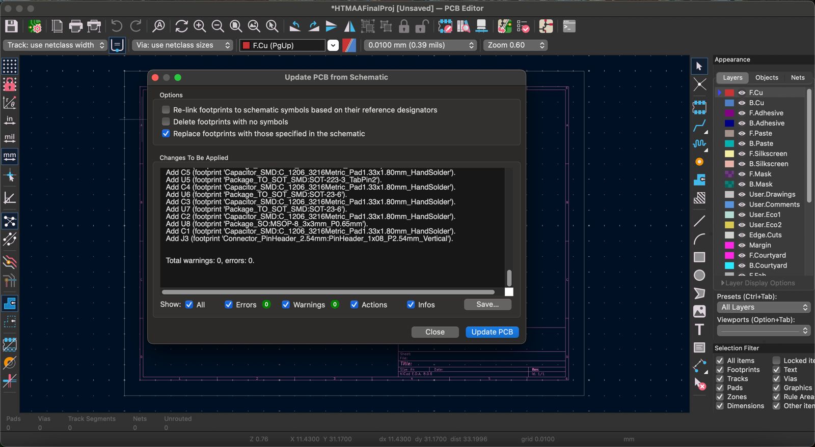 update pcb
