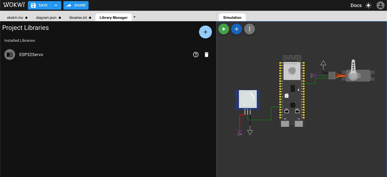 servo library add