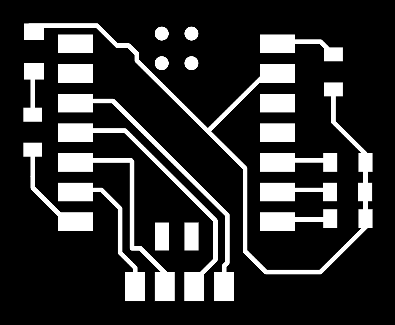 3D render of the PCB design