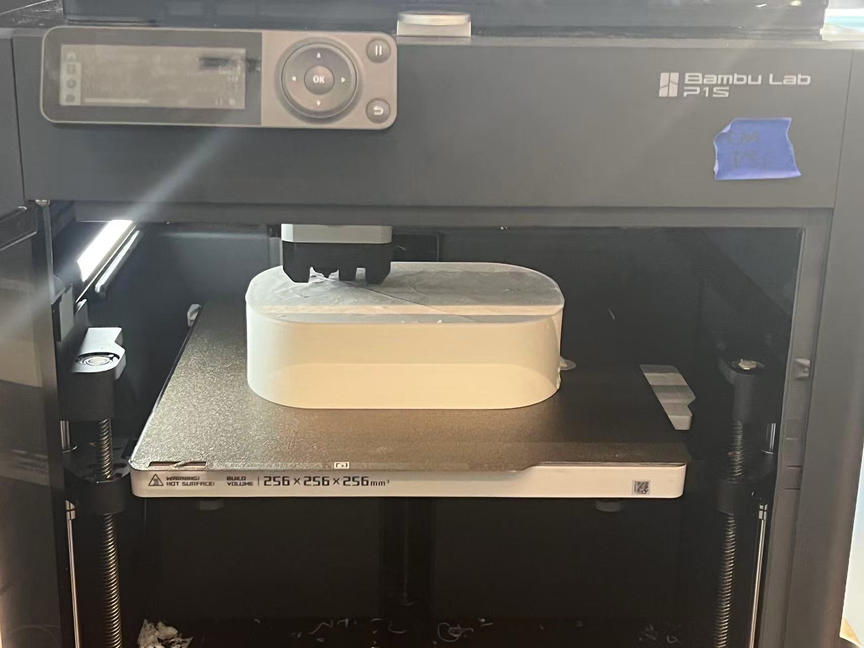 Printer setup with open side