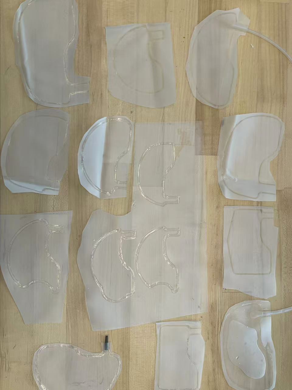 Various airbag shapes and sizes