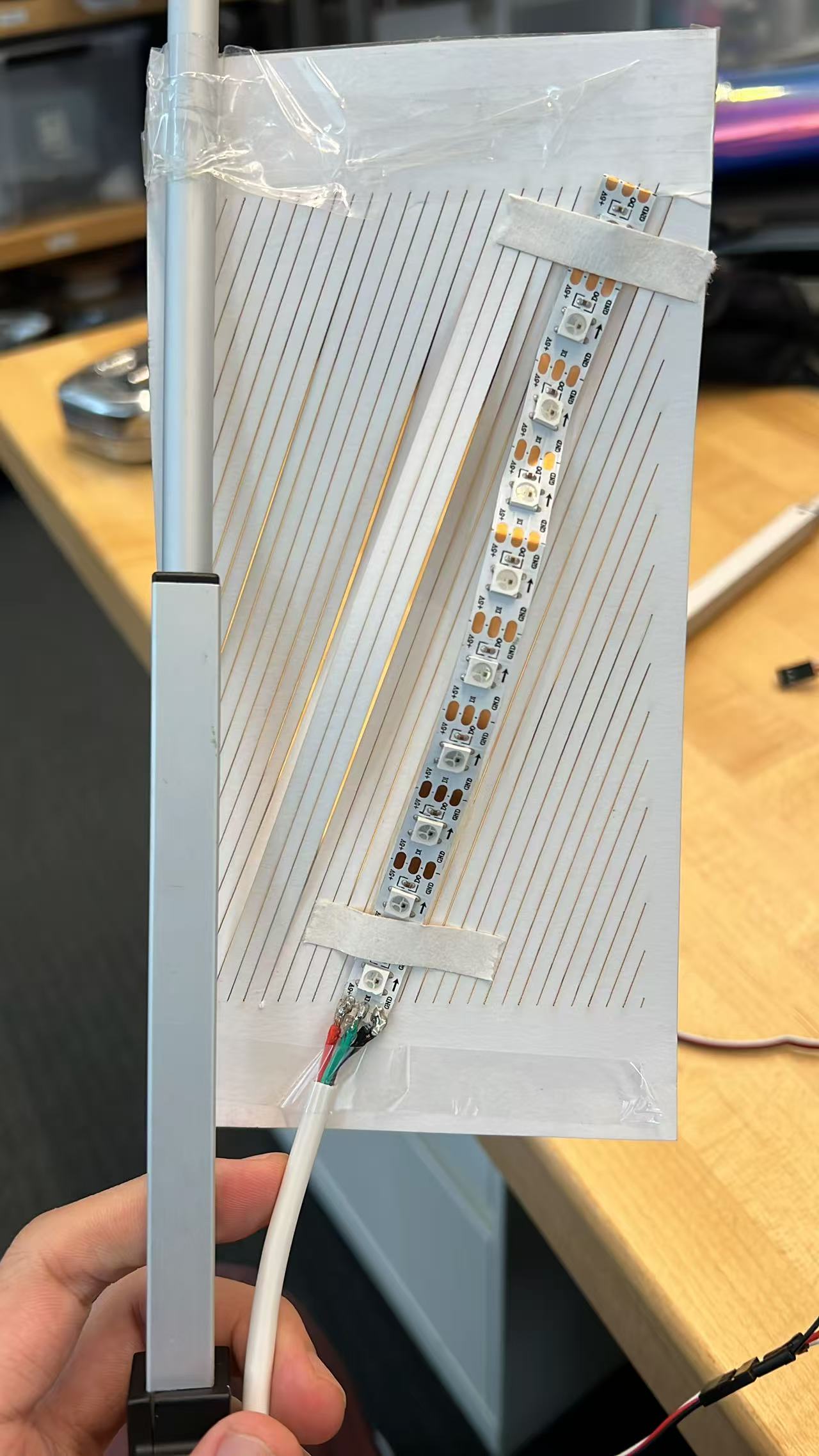 Testing the linear actuator