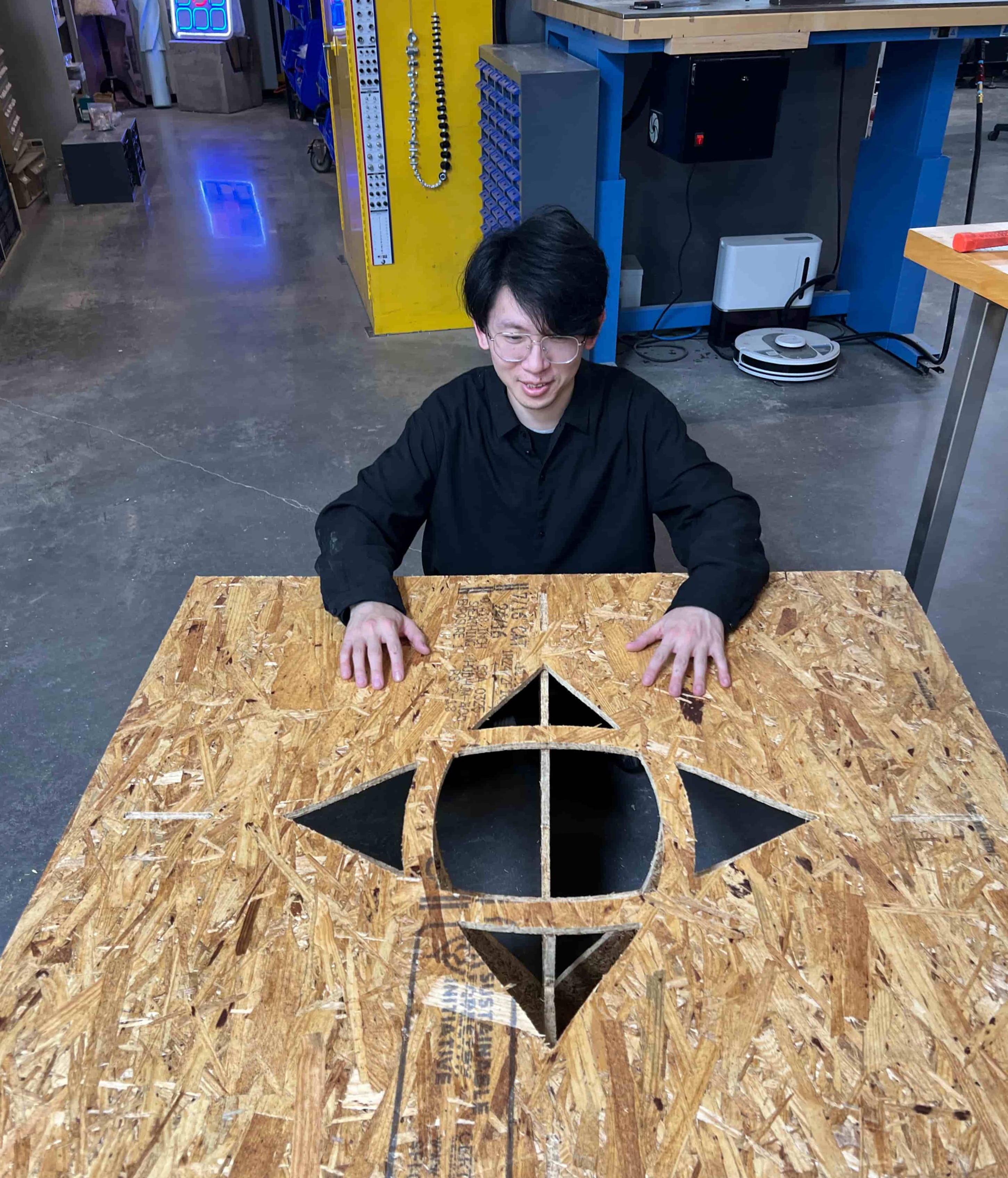 Machining in progress