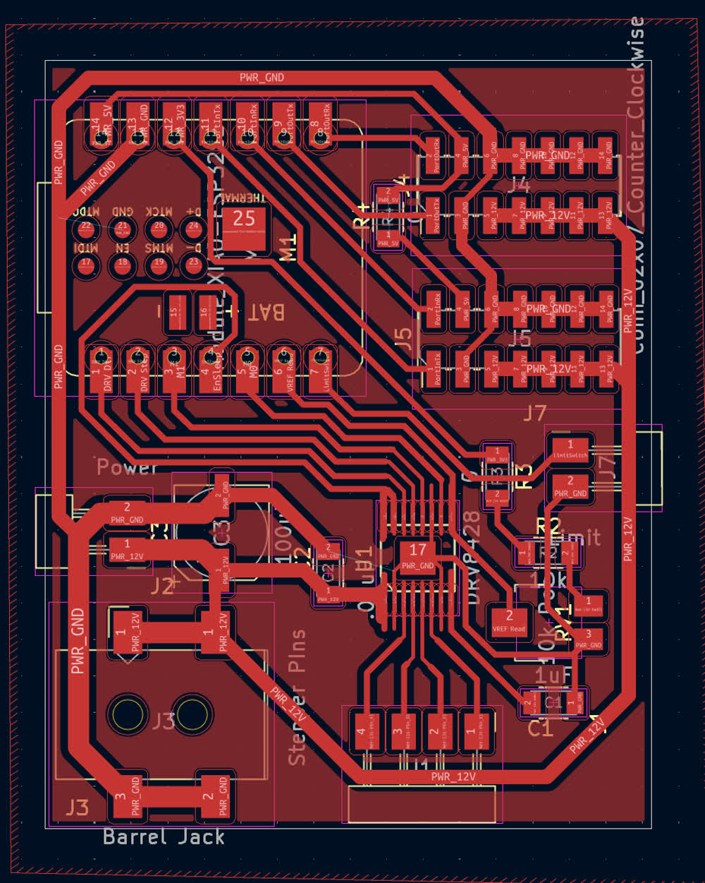 Schematic of PCB