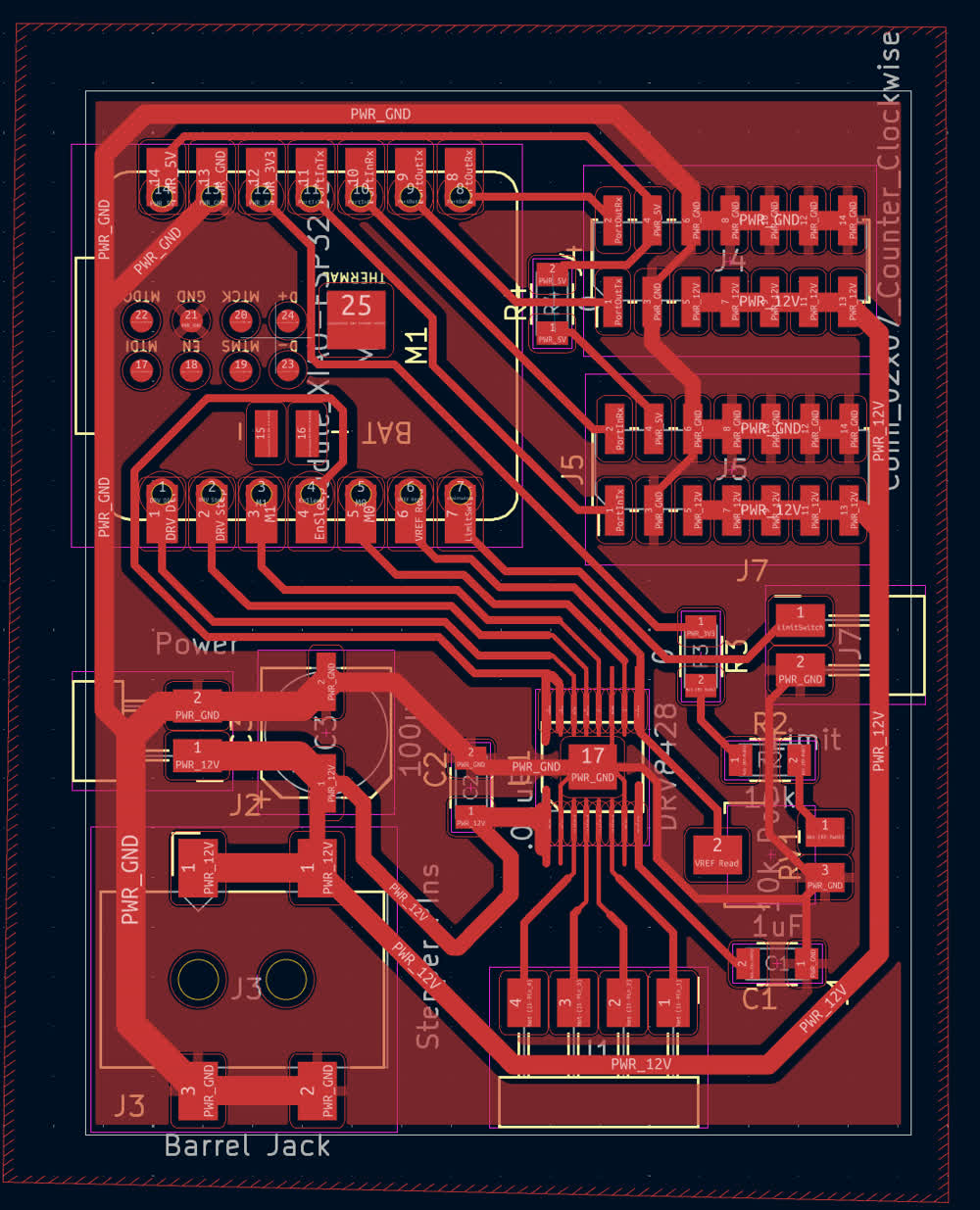 Schematic of PCB