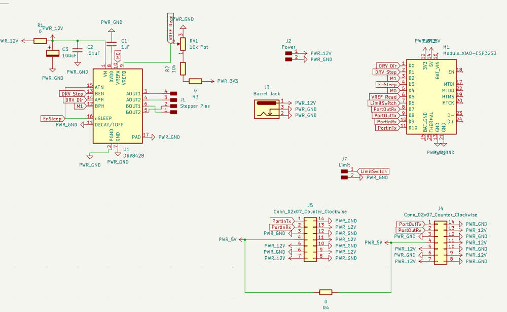 Schematic of PCB