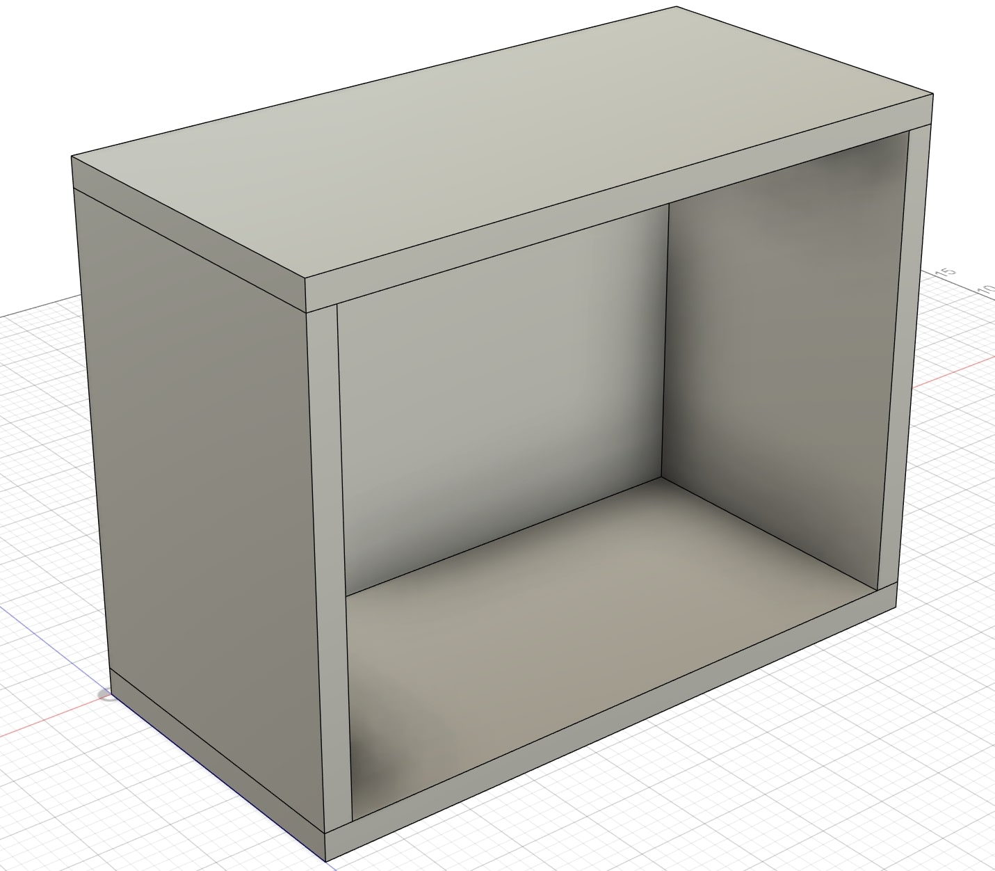Completed frame with changed parameters