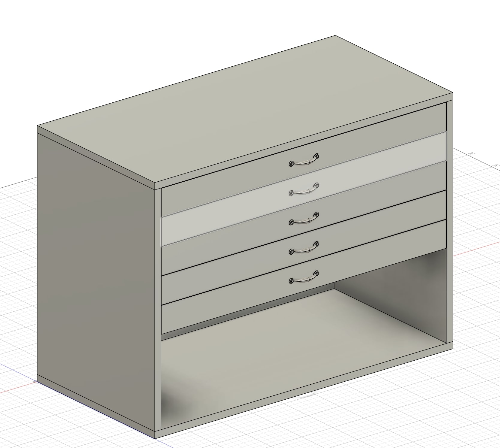 Frame with drawers