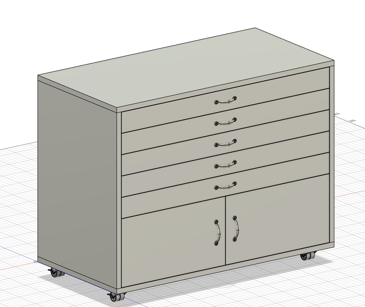 The workbench on wheels