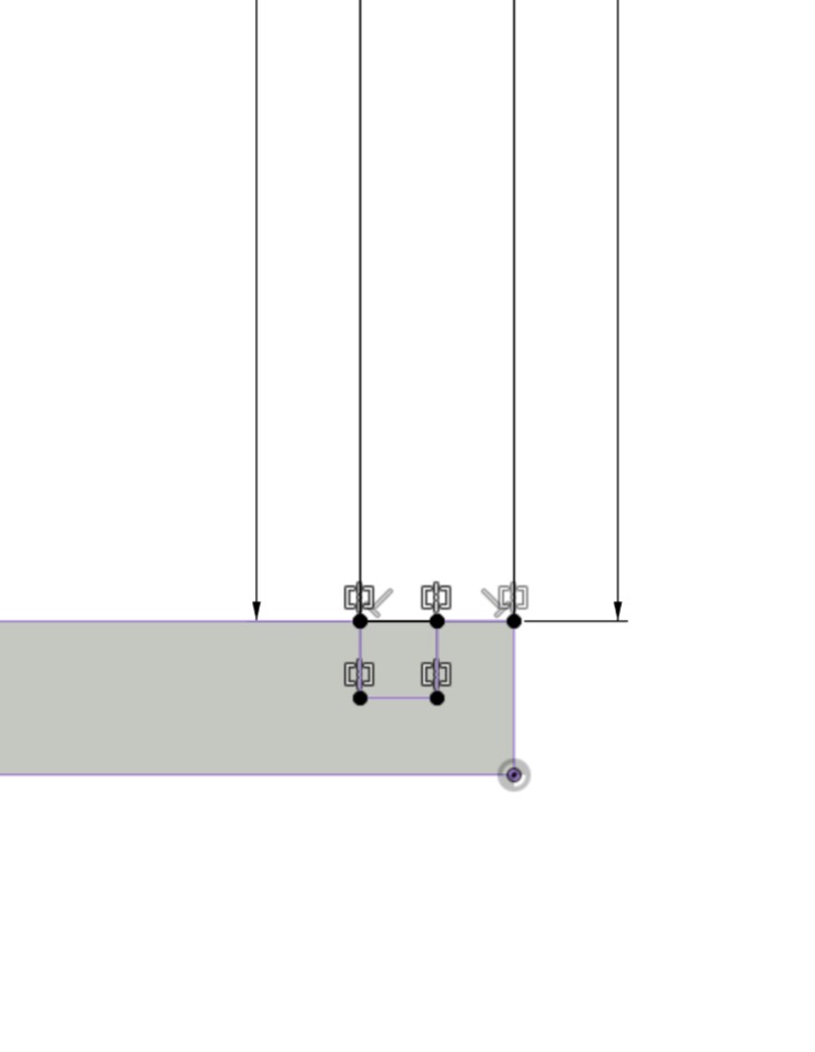Sketch of frame wall rabbet joints