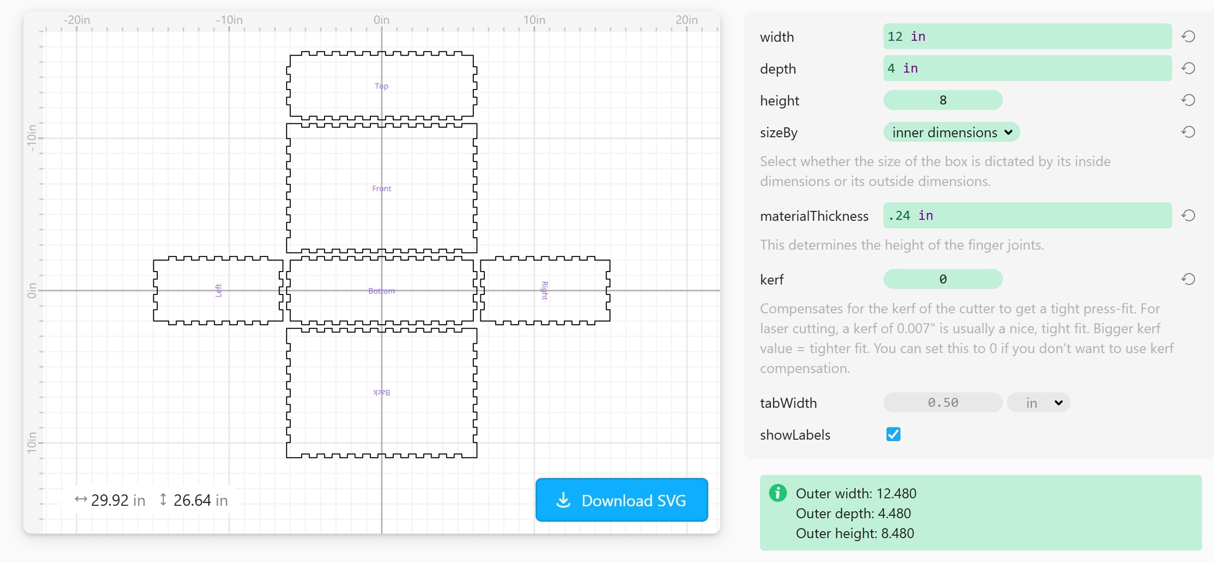 The design I used from Cuttle