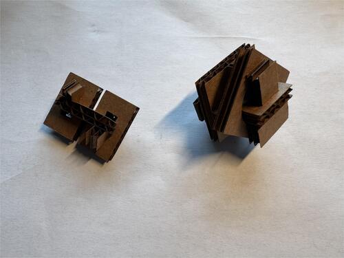 Assembled parts for testing features