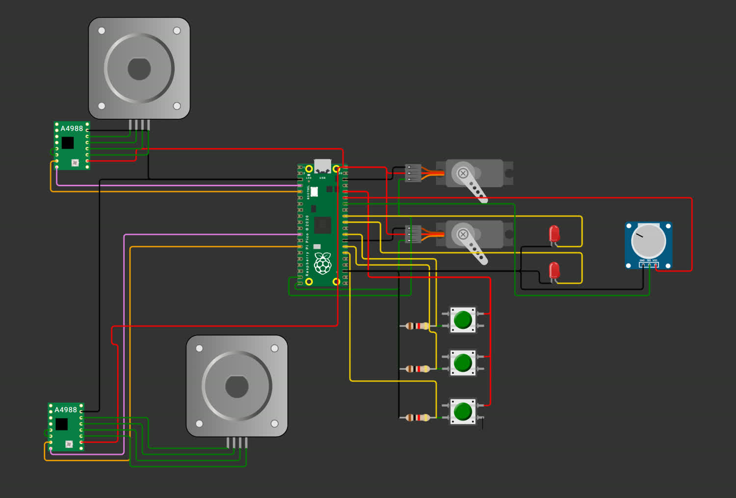 PCB model in Wokwi