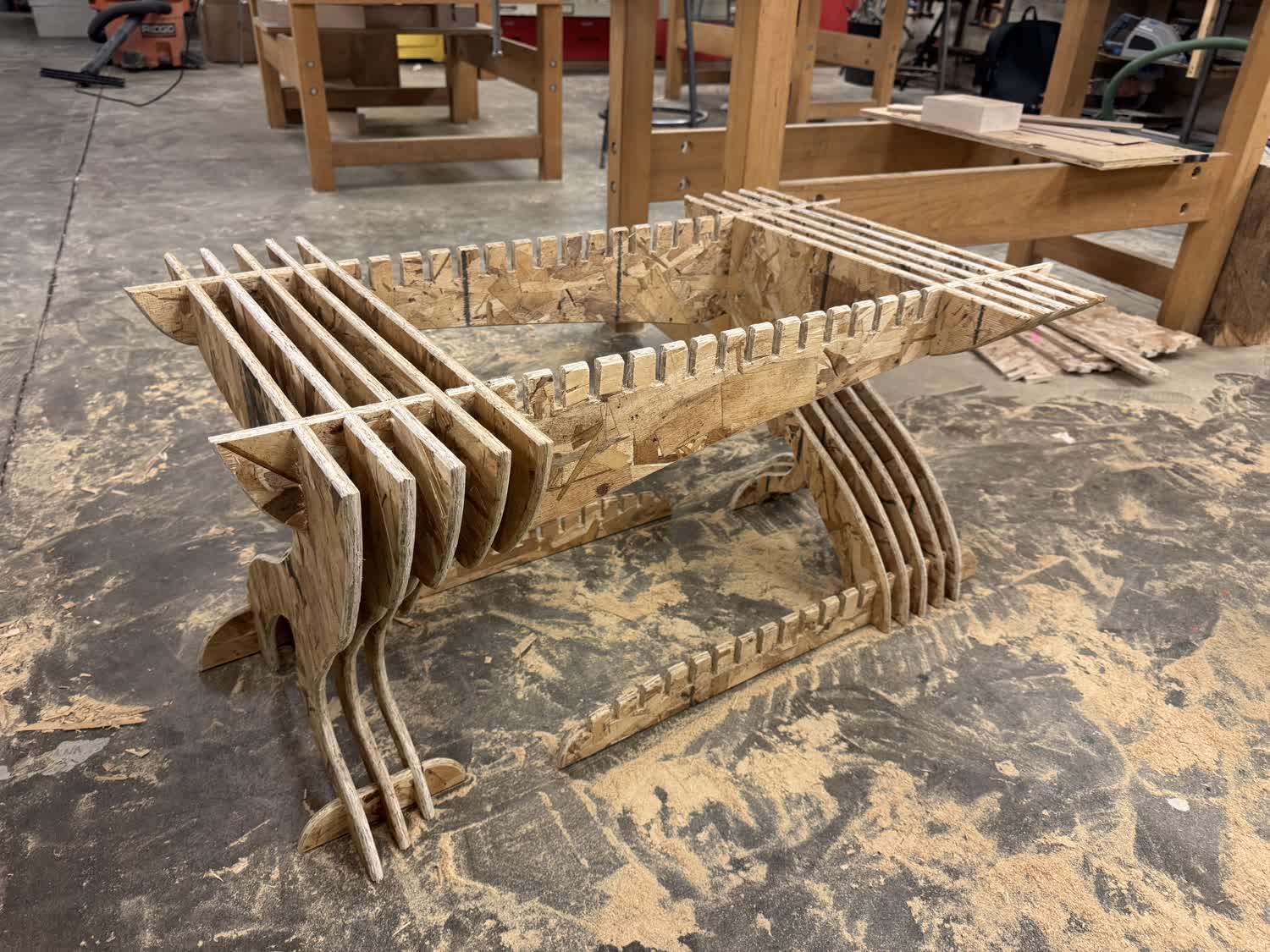 Adding slats to the top