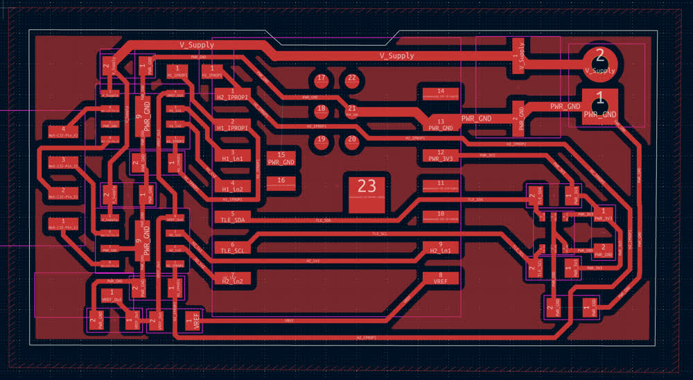 HBridgeTLE PCB