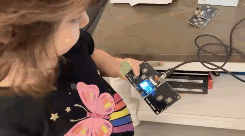 Animated GIF showing camera selfie capture functionality