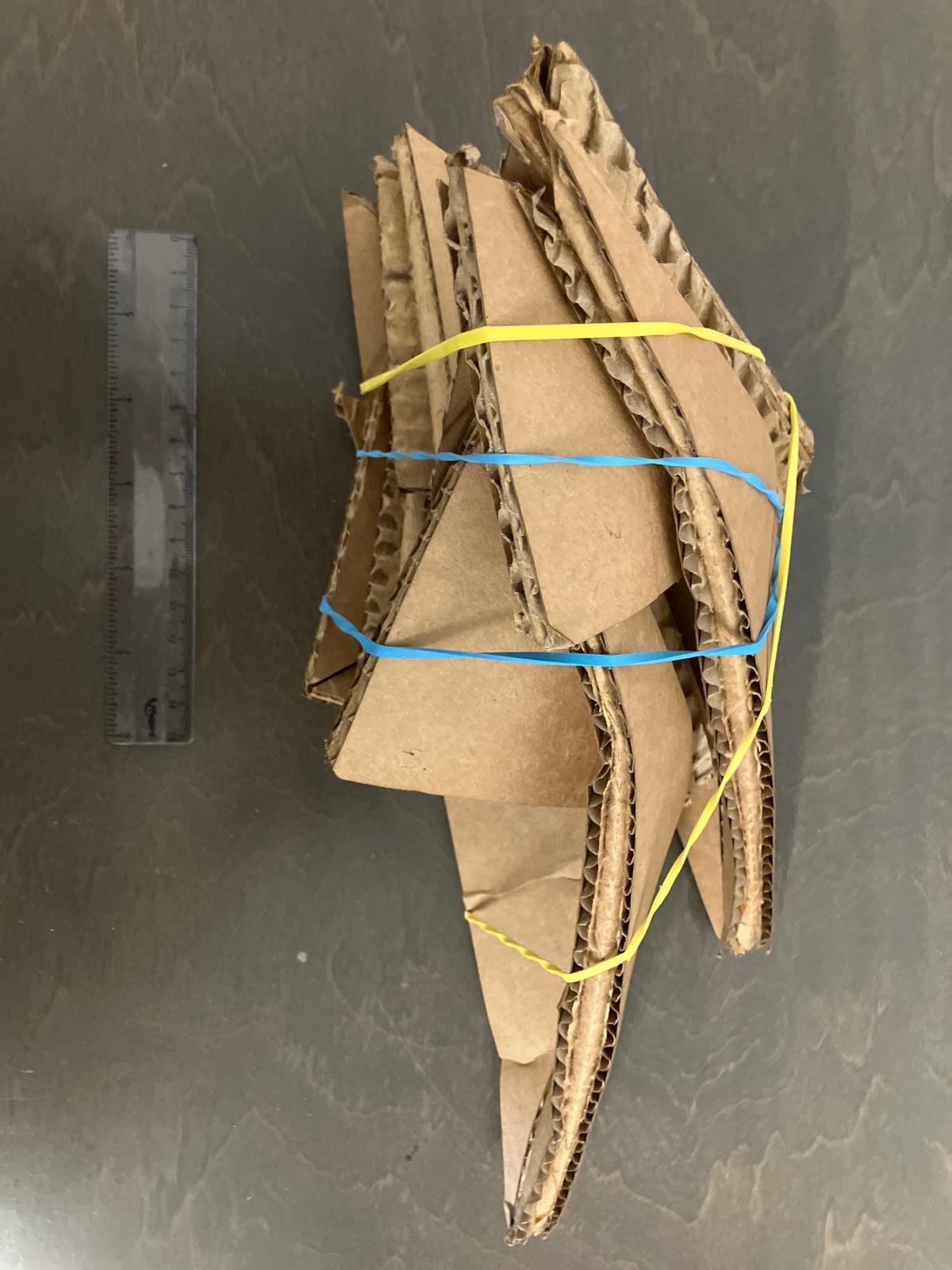 Double gadget assembly with rubber band assist