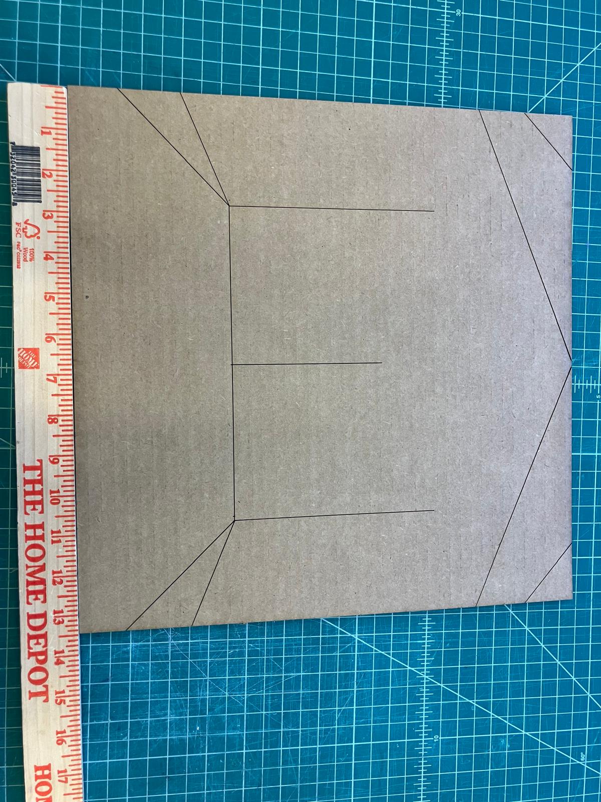 Mountain side with ruler for reference