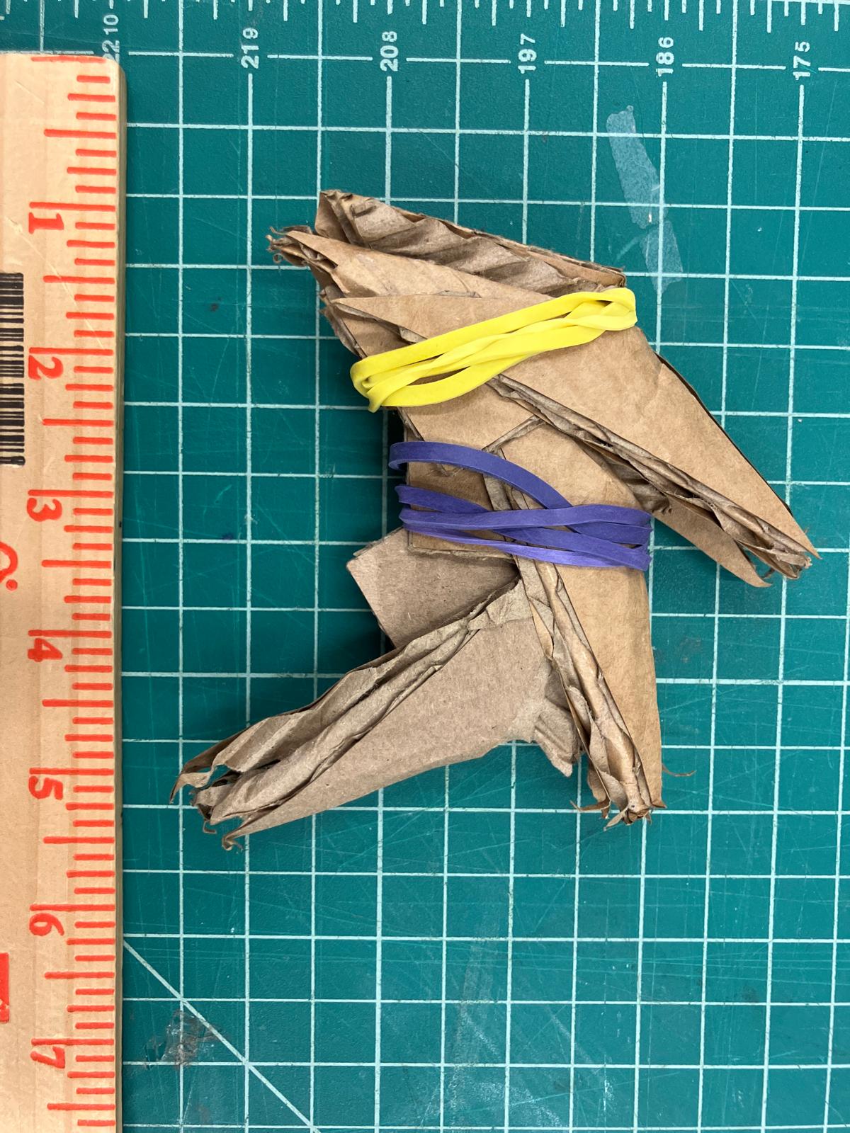 Triple gadget Amazon cardboard assembly with support