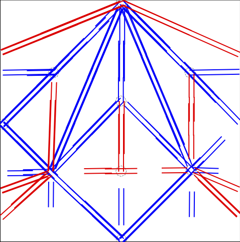 Estimated thick‑origami conversion with regular vertex holes