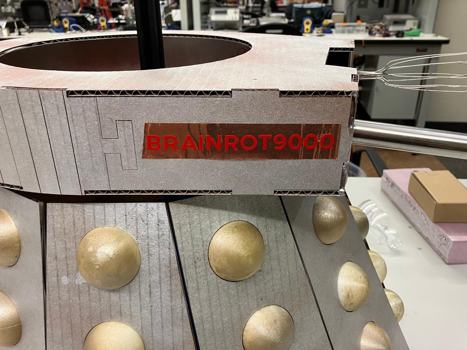 Copper tape detail on vinyl application