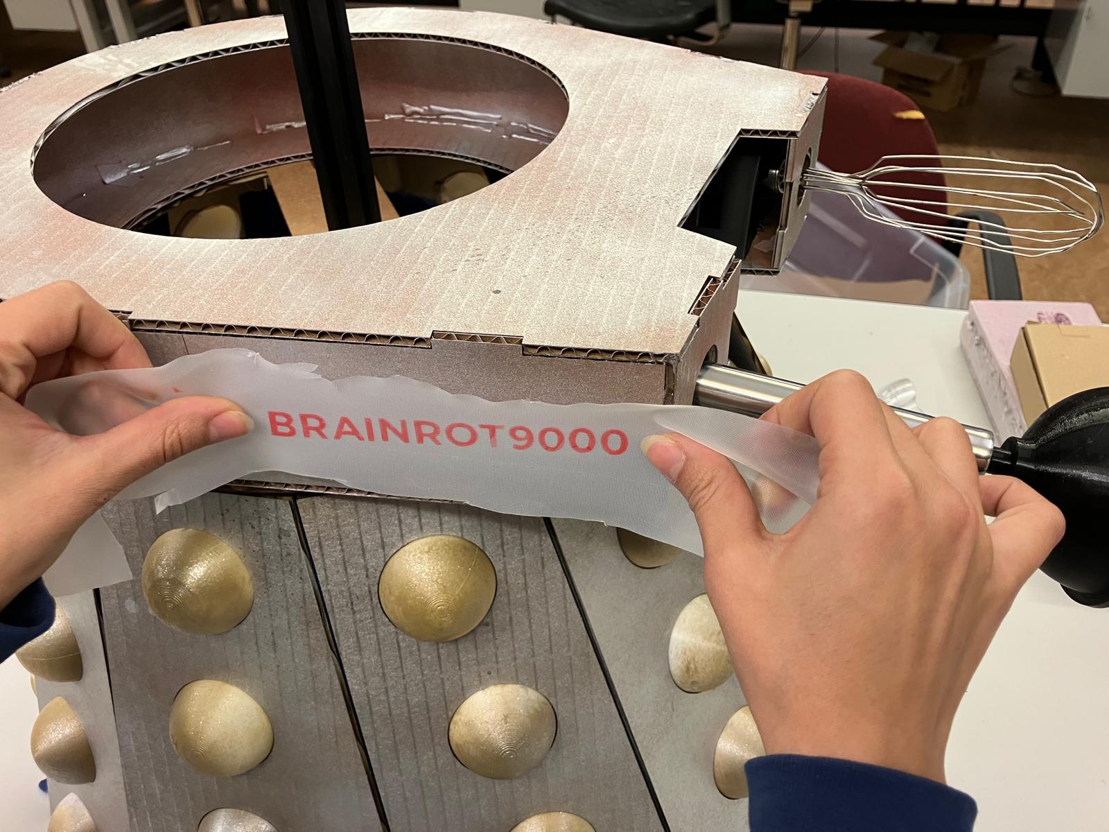 Vinyl sticker with transfer paper