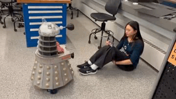 Person stopping behavior animation