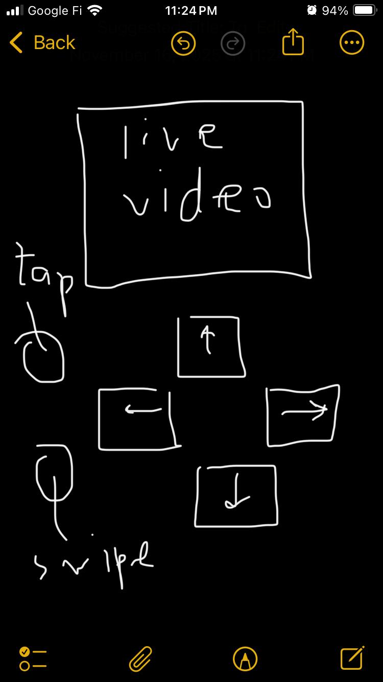 Version 1 GUI design sketch for machine control interface