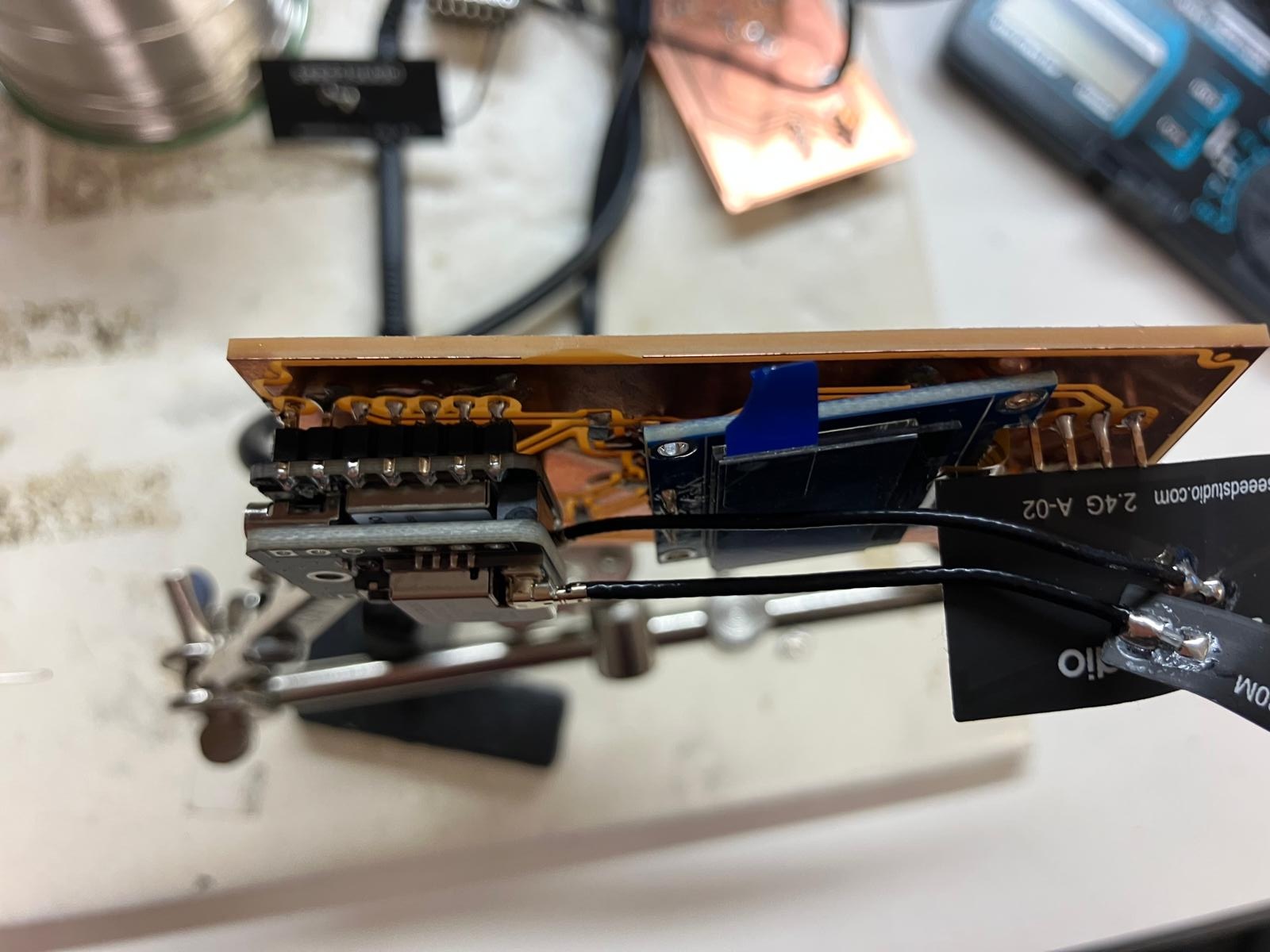 Soldering ESP32-S3 module