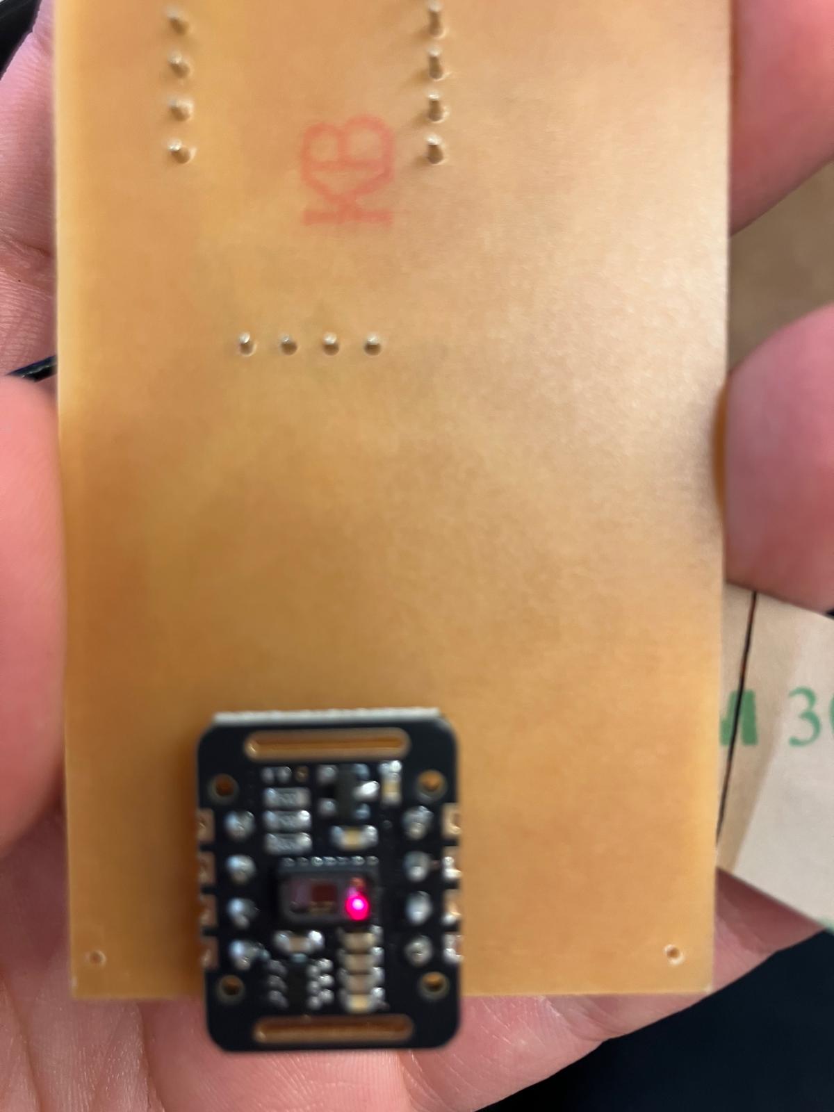 MAX30102 sensor operating