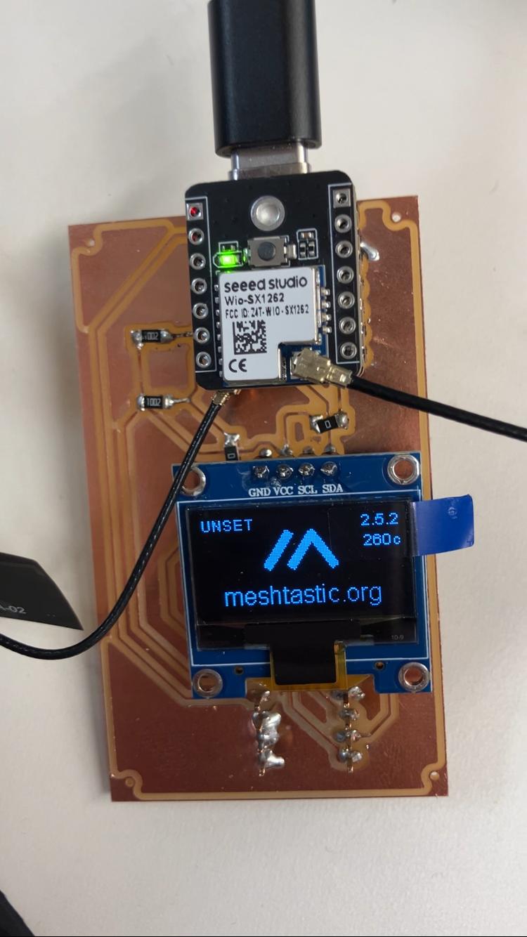 Meshtastic device screen