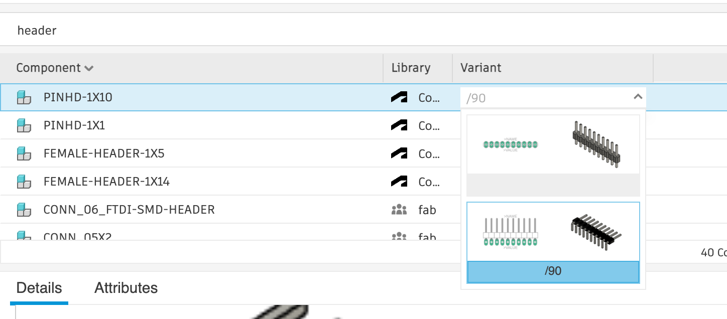 Headers in Fusion library