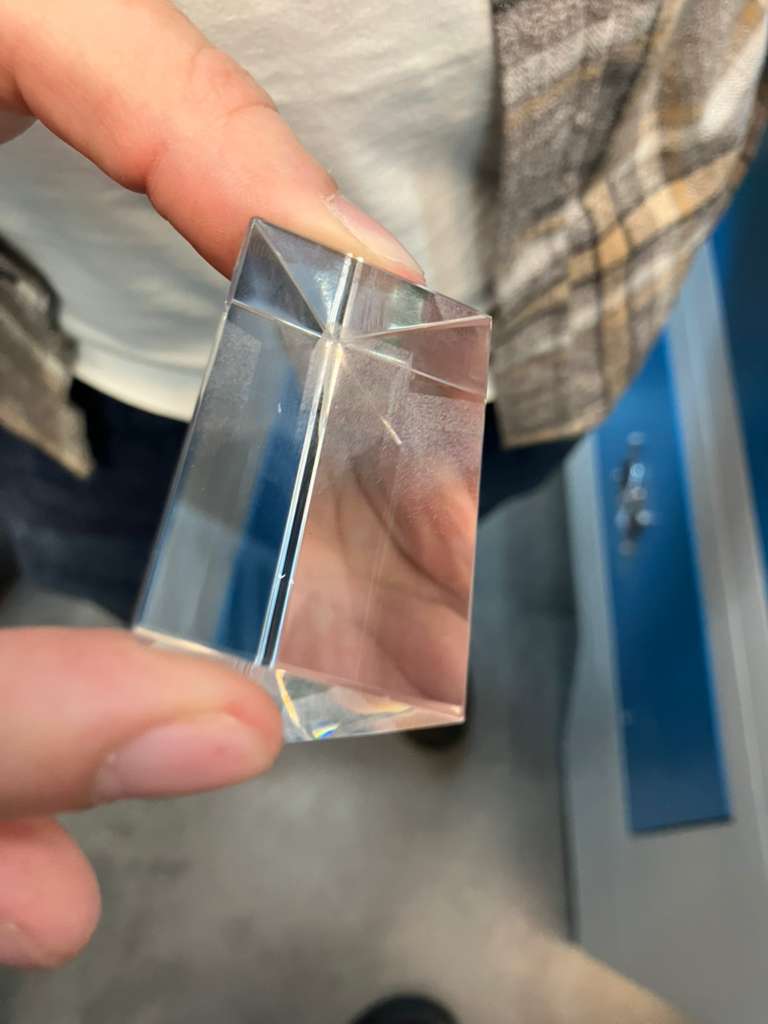 Test piece for verifying engraving settings