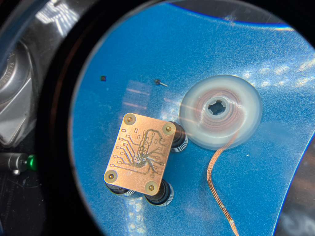 PCB after heat gun reflow