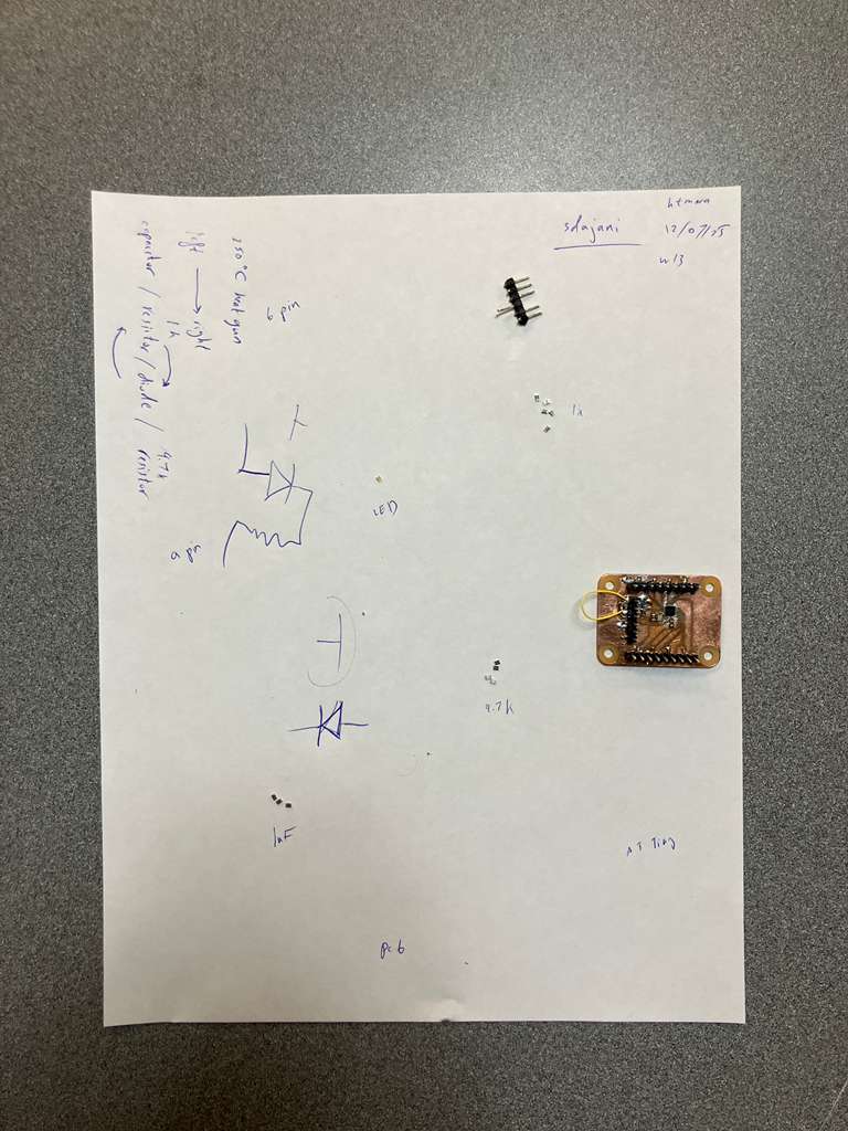 Planning sheet for PCB assembly
