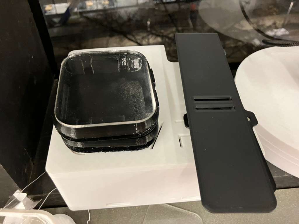 Successful printing progress showing completed components