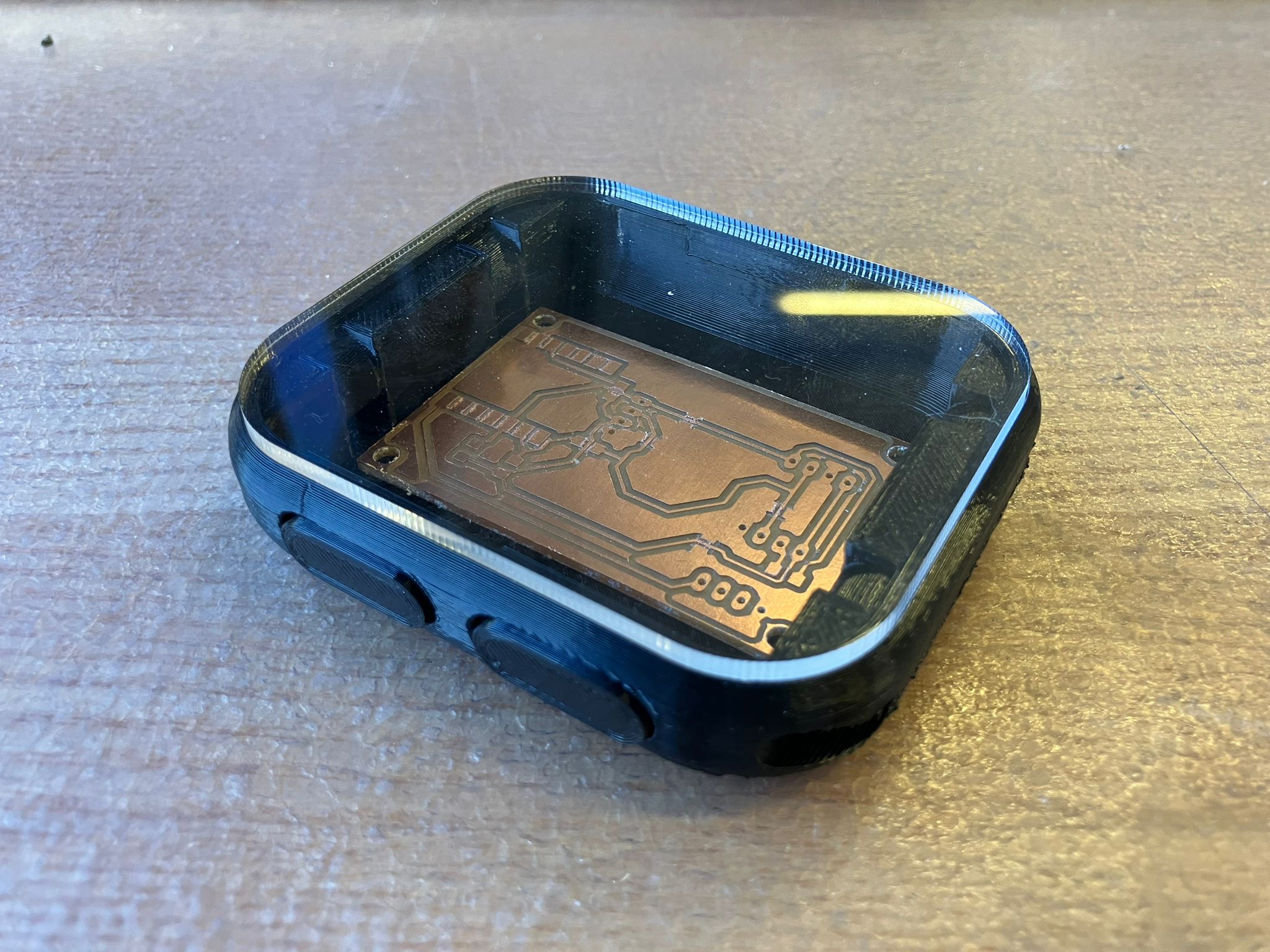 Integrated watch board within case assembly