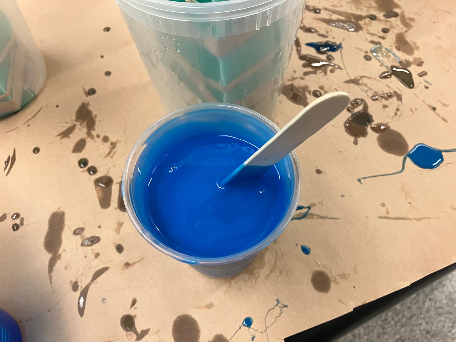 Mixed MoldStar 30 ready for pouring