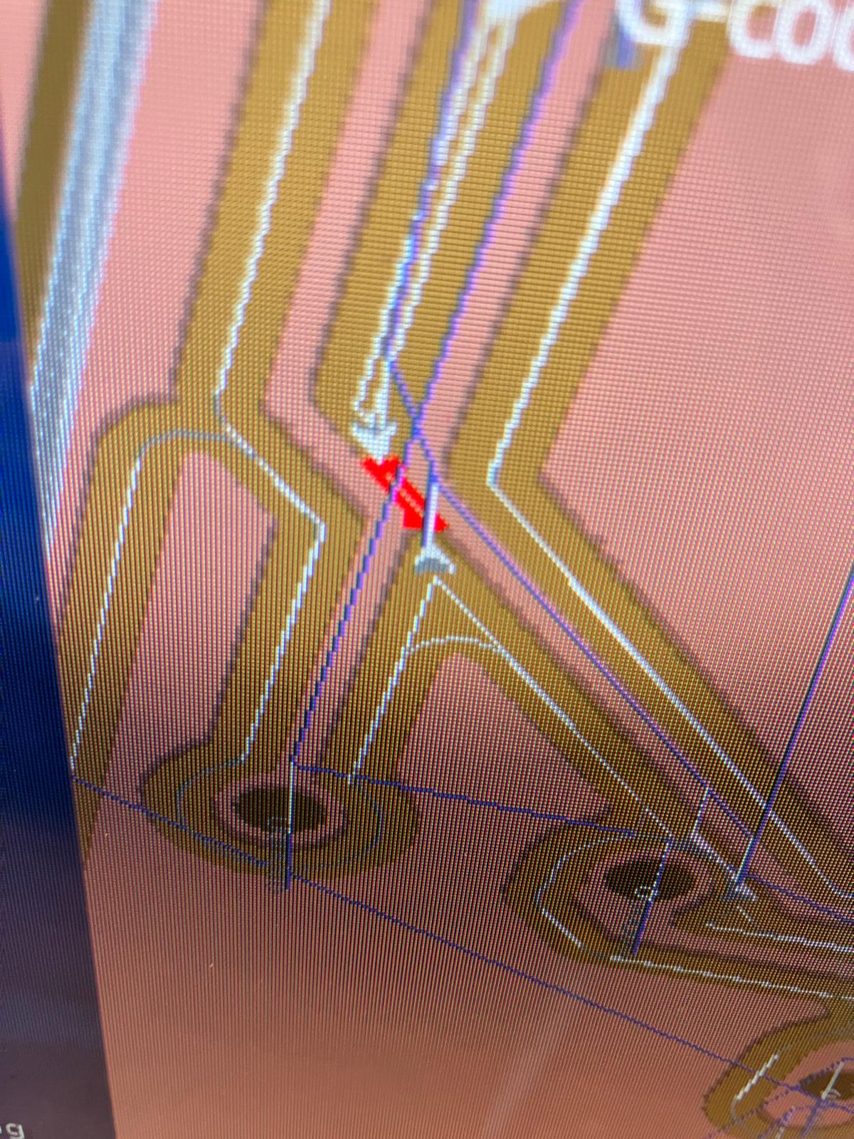 Second trace cut in progress