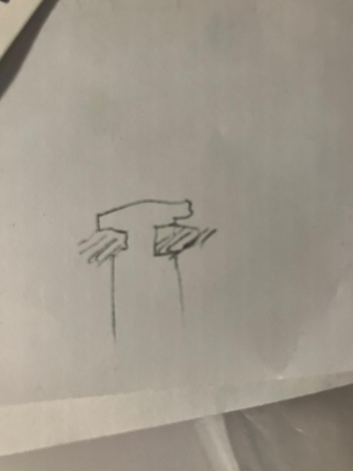 Anthony's midterm review sketch for band mold design