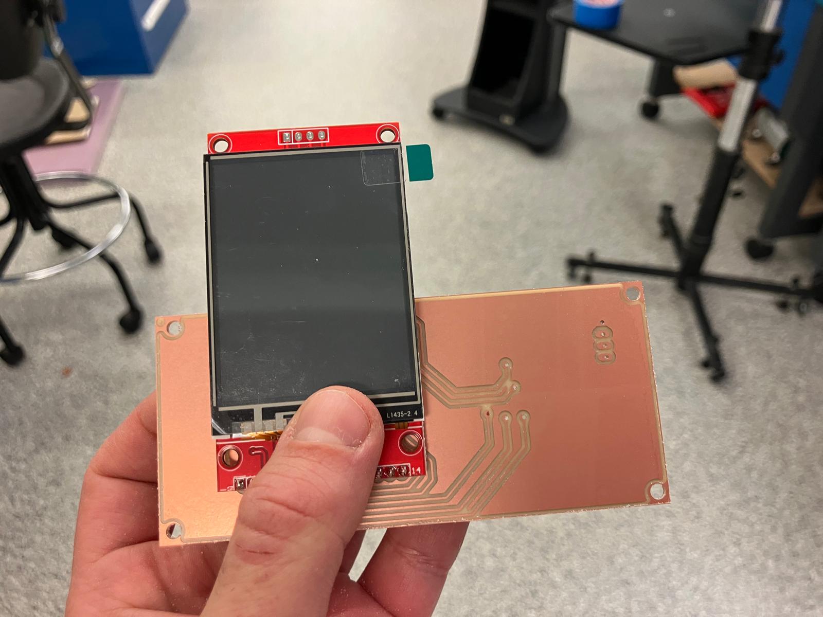 High-quality view of MirrorAge TFT board back