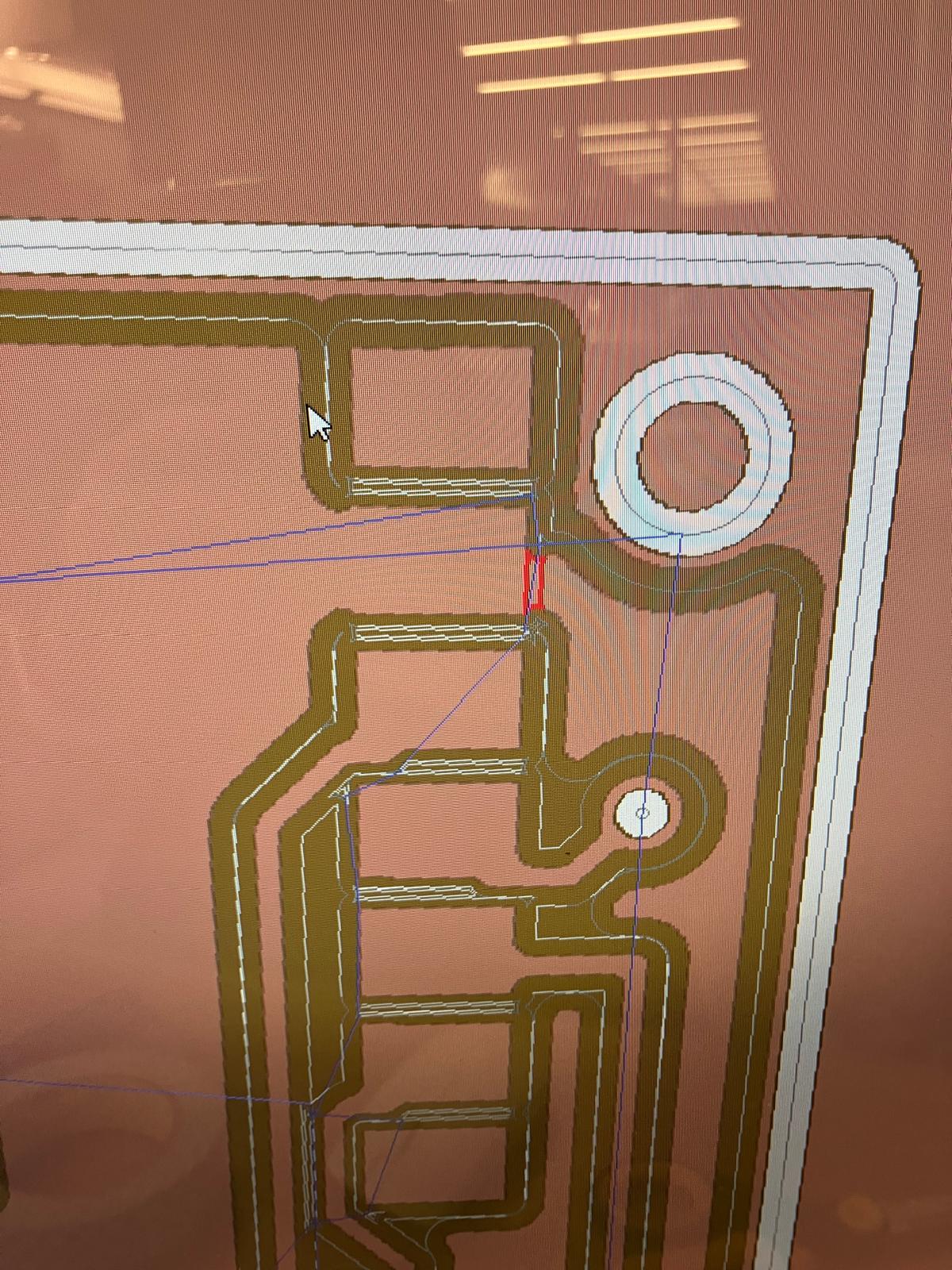 Minor trace issue on MirrorAge TFT board
