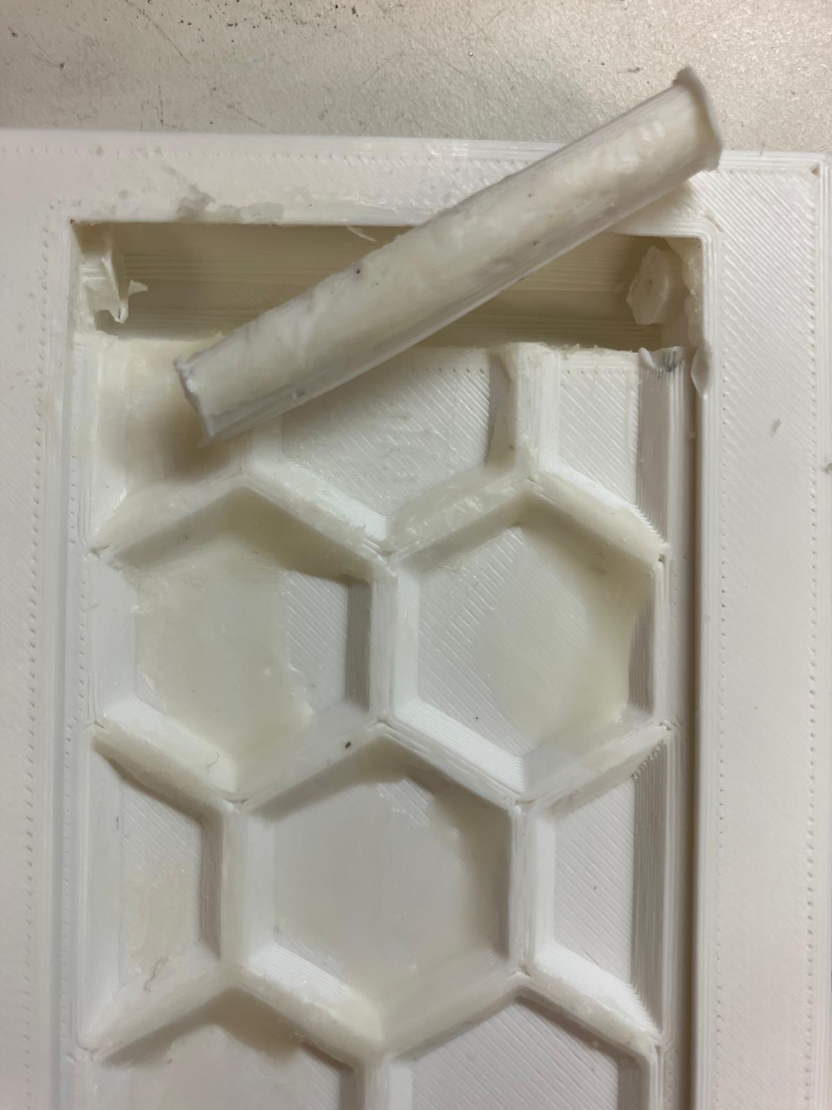 Mold B after cutting and waxing