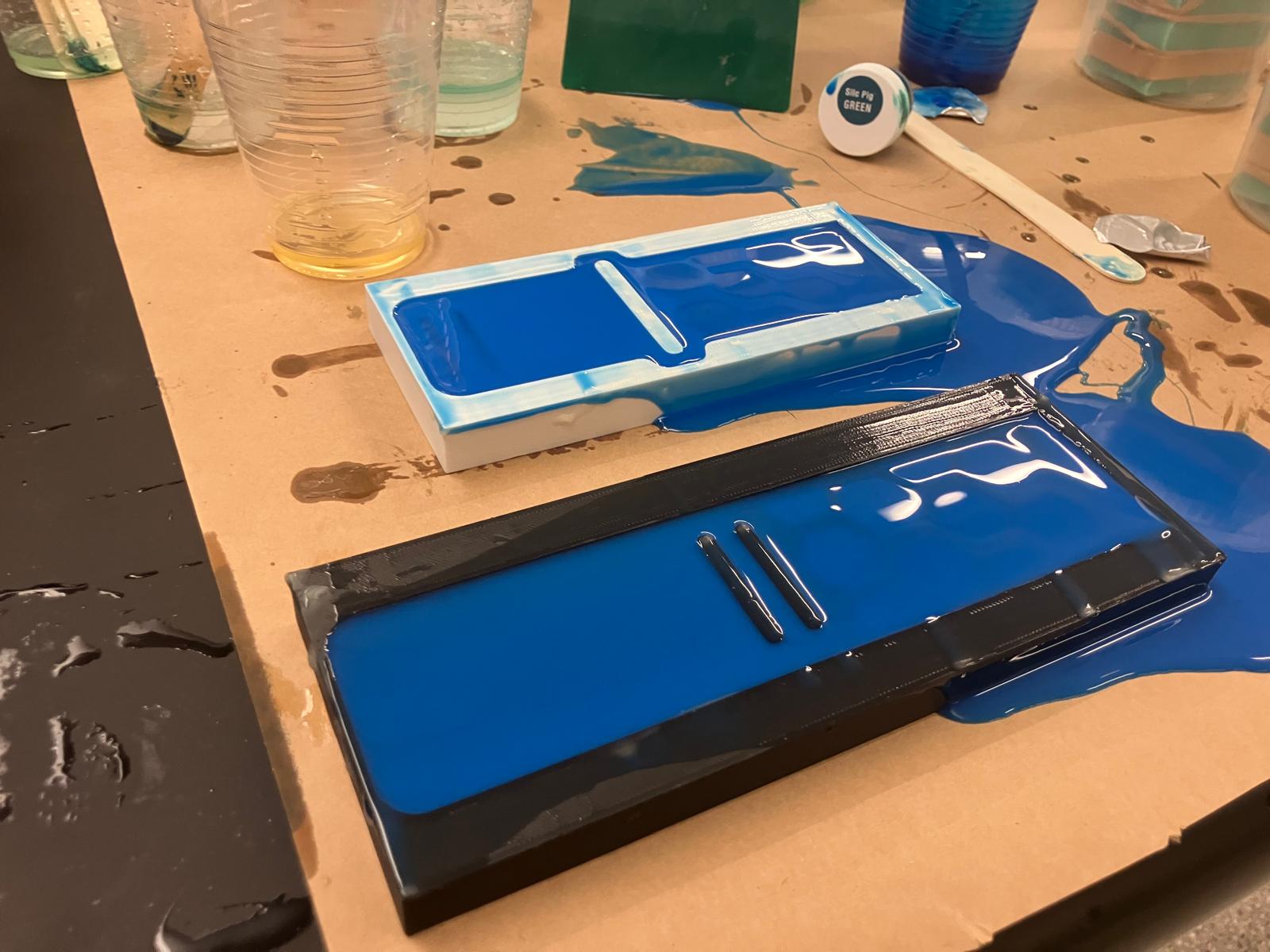 Molds filled with MoldStar 30