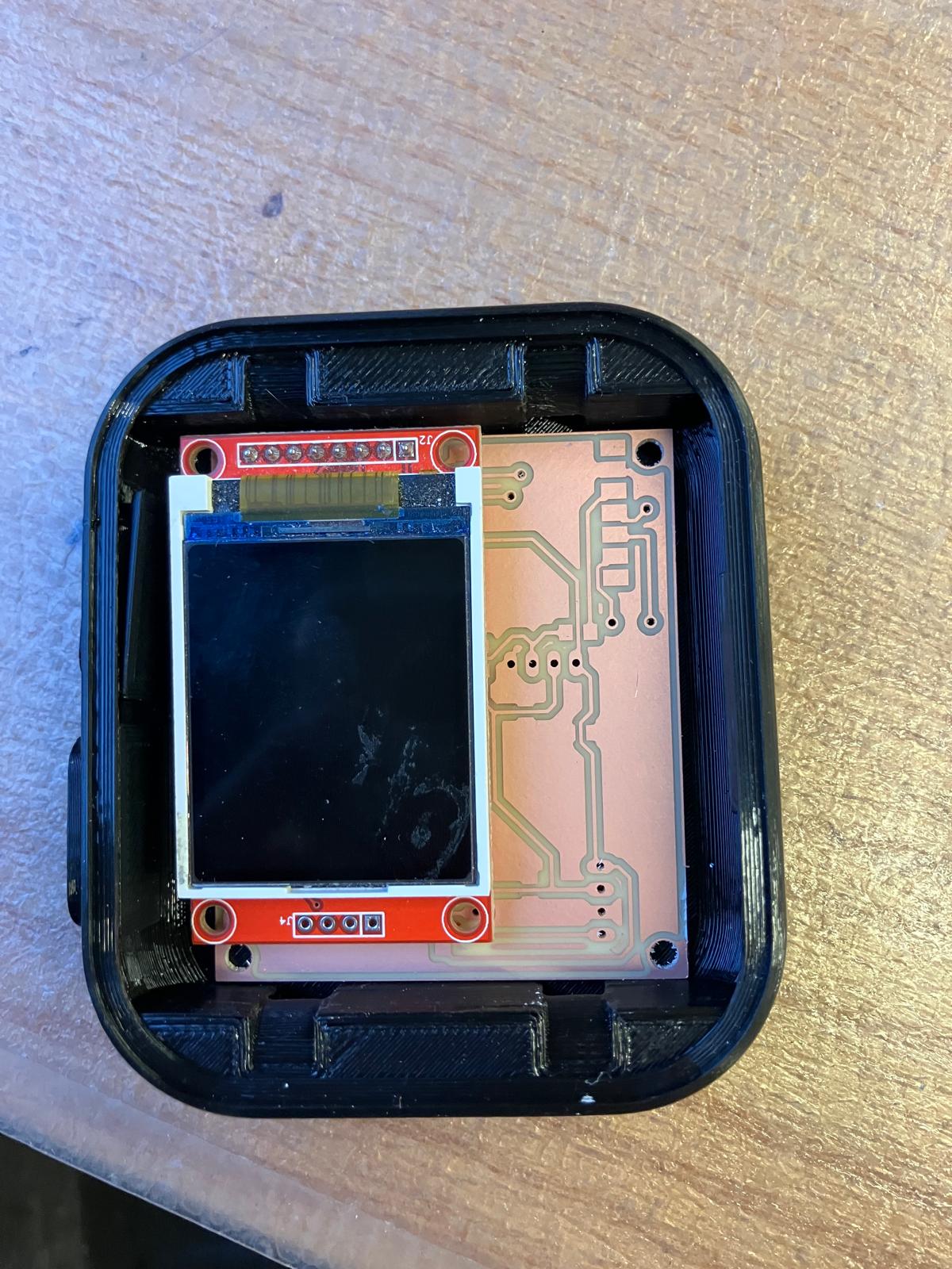 TFT display fitting on corrected board