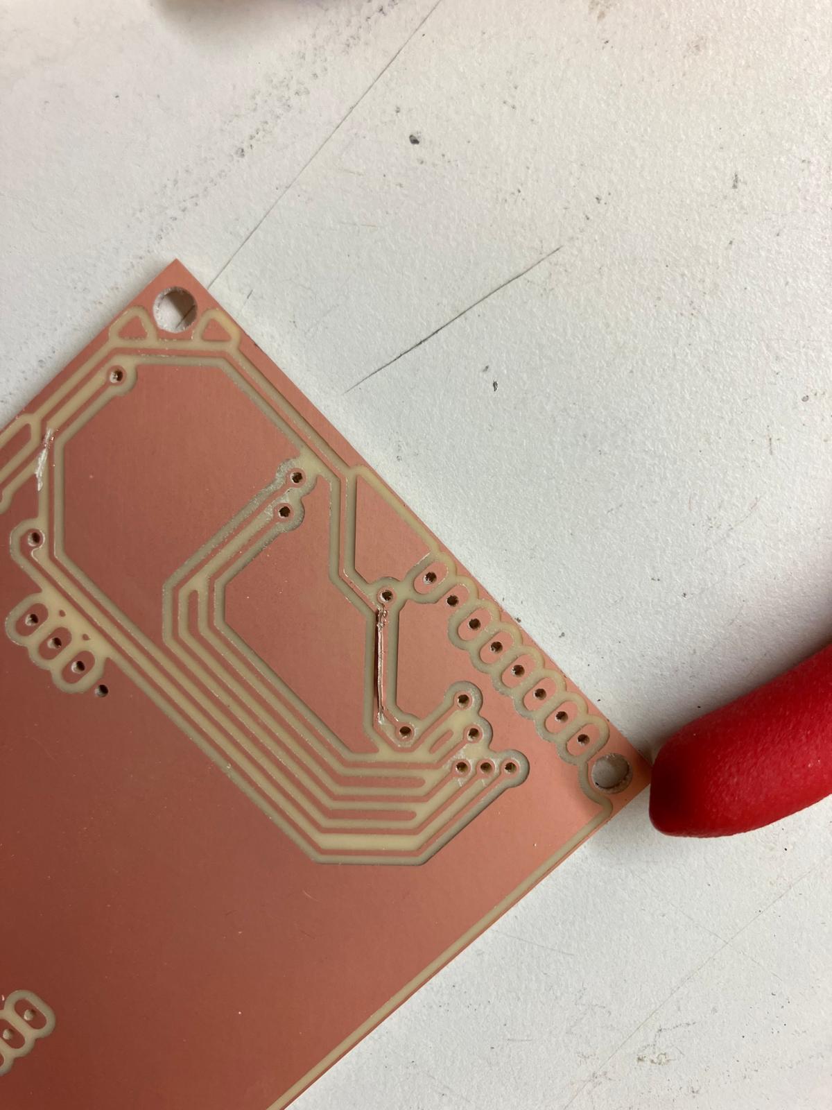 Completed first trace cut