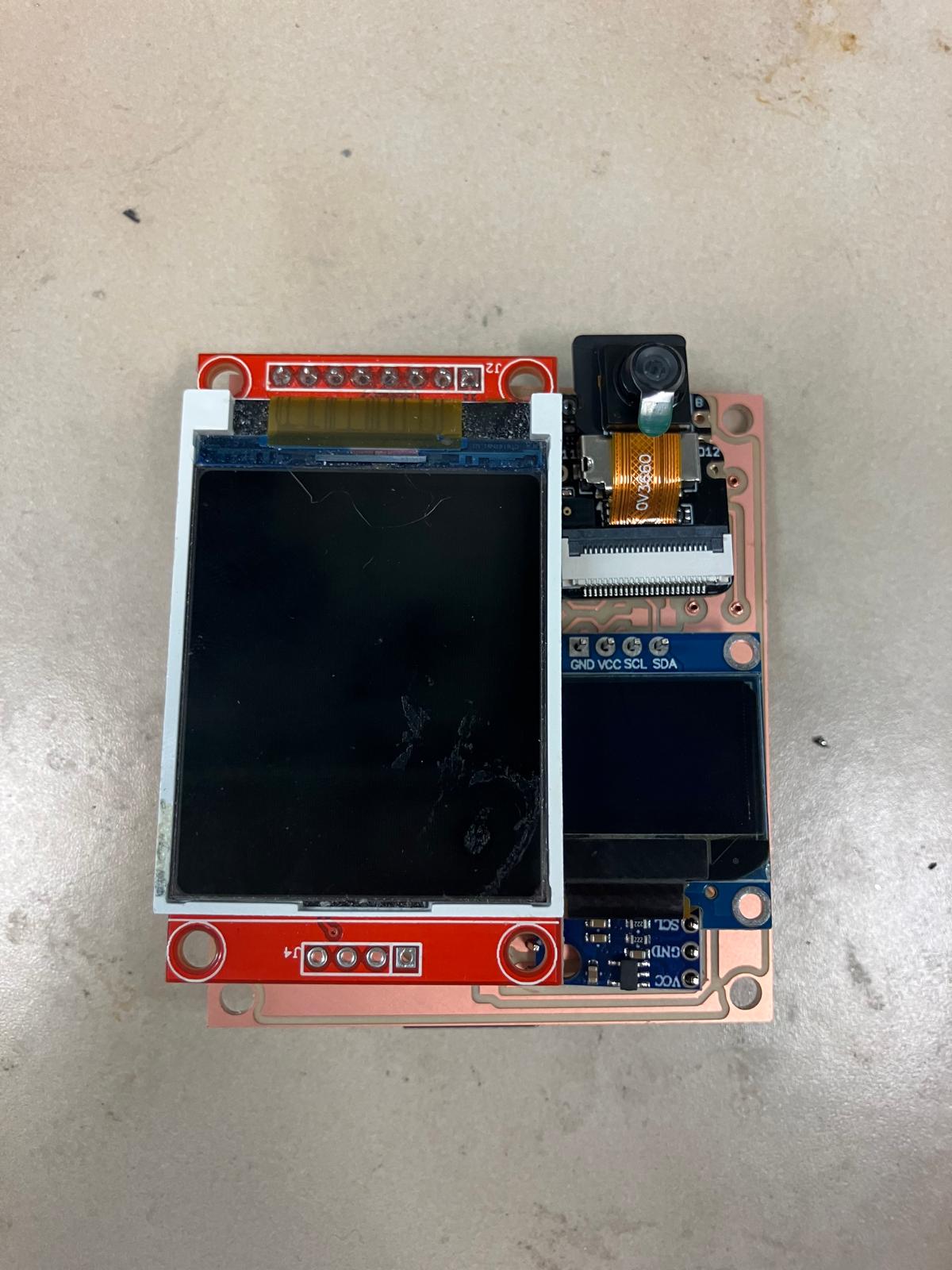 Front-side component placement for aging clock board