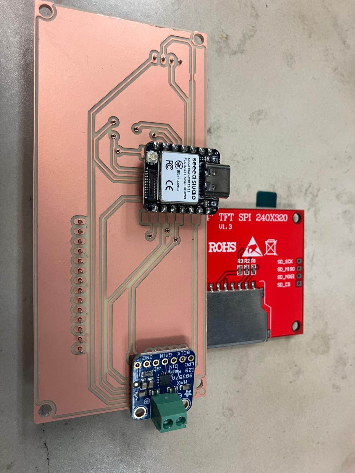 MirrorAge board front-side component placement