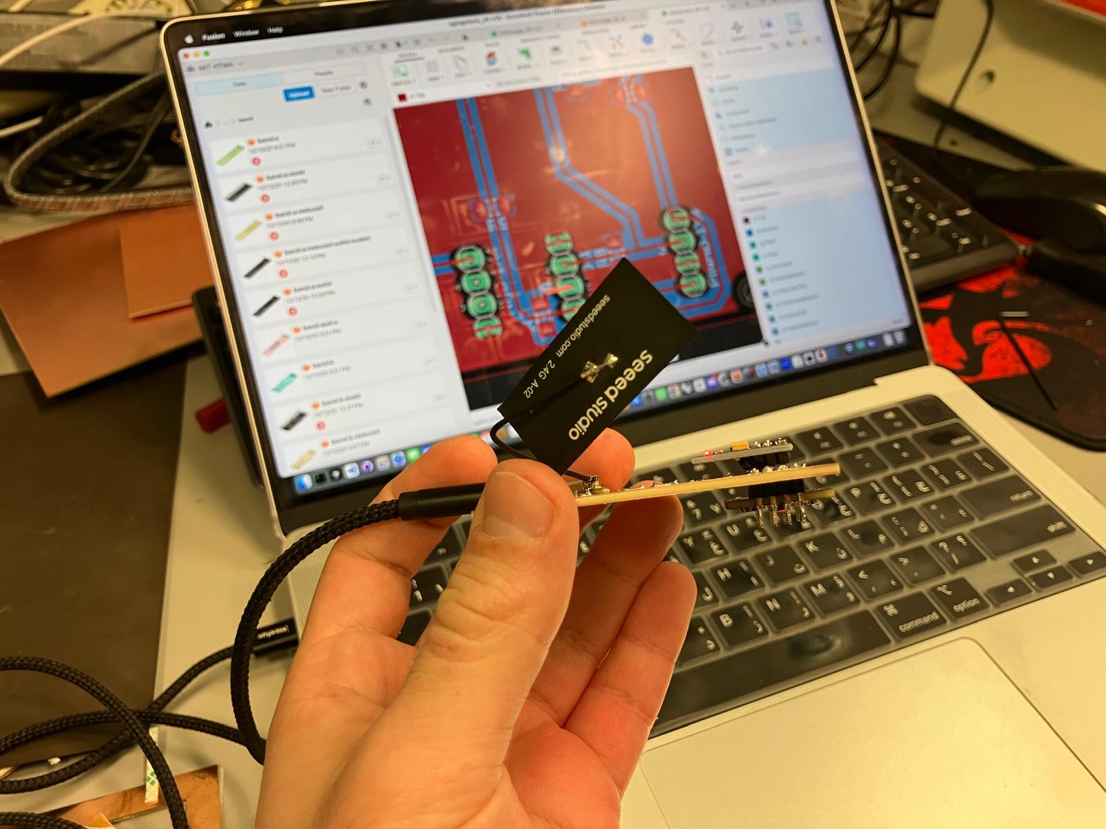 Working pulse oximeter readings captured from the aging clock board