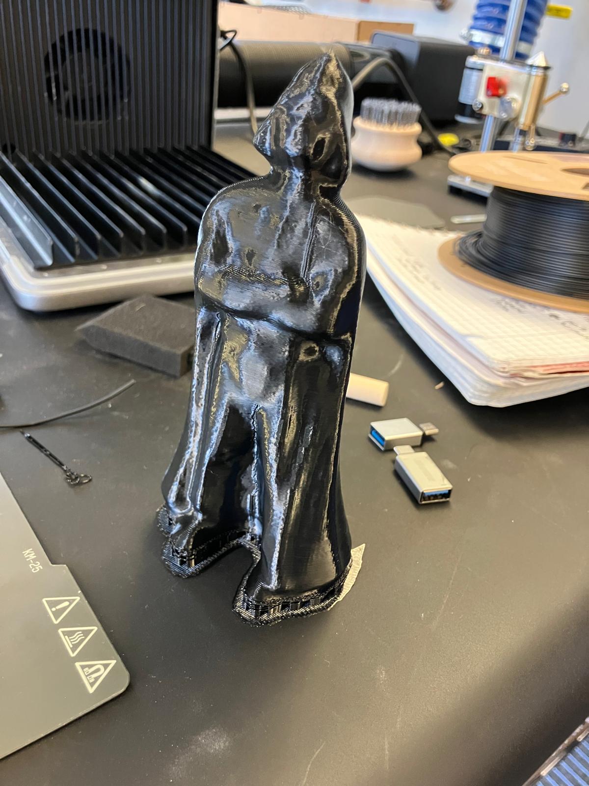 Successfully printed Vader sculpture from 3D scan